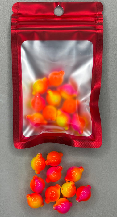 Feral Crew - Assassin Pack - 12mm UV Floats 10Pk Eventide Yellow/Orange/Pink
