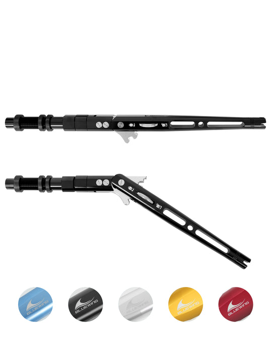 BlueWing Adjustable Bent Rod Butt V4 #2 Black