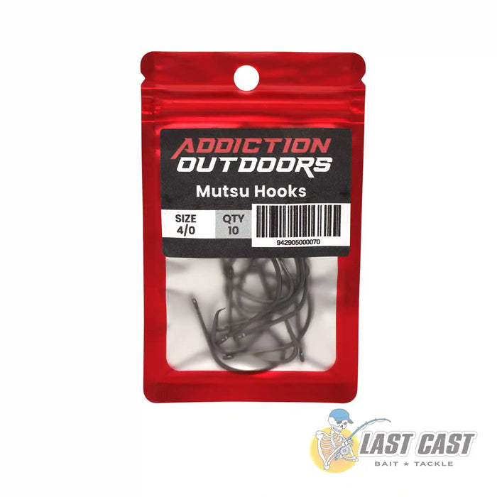 Addiction Outdoors Mutsu Hooks in Packaging 4/0