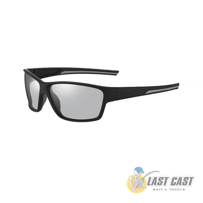 Addiction Outdoors Polarised Photochronic Sunglasses Grey Side Angle View
