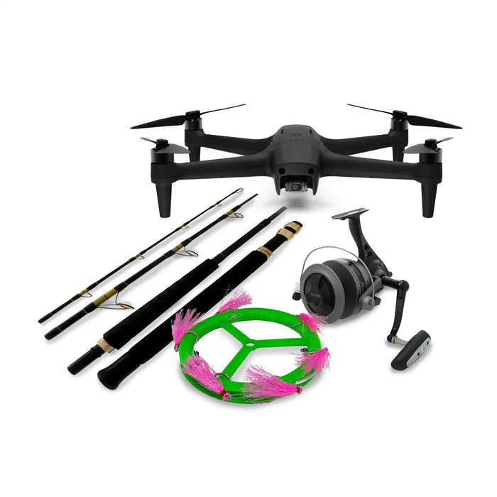AEROO PRO DRONE AND PENN SPINNFISHER DRONE FISHING PACKAGE 7FT 24KG 4PCE