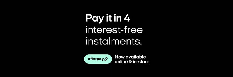 Afterpay accepted online and in-store