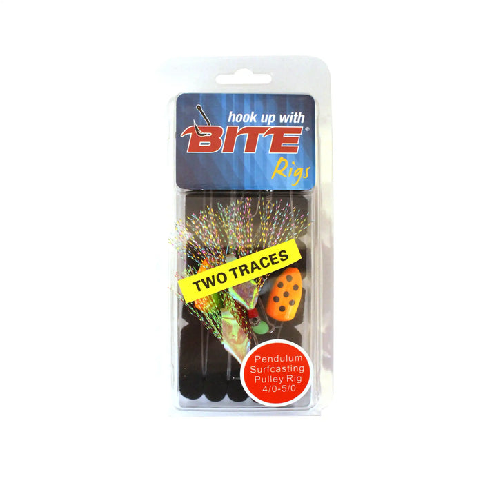 Bite Surfcasting Pulley Rig Floats Multi Dot in Packaging with Flashers
