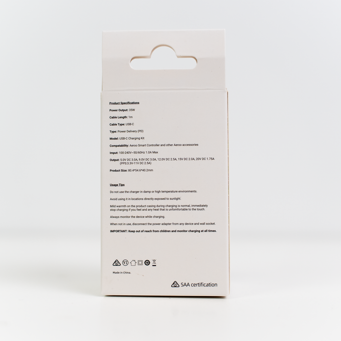 Aeroo USB-C Charging Kit for Smart Controller