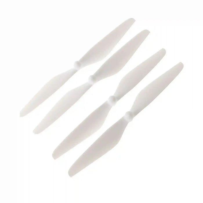Four white plastic Condor A22S drone propellers arranged diagonally on a plain white background.