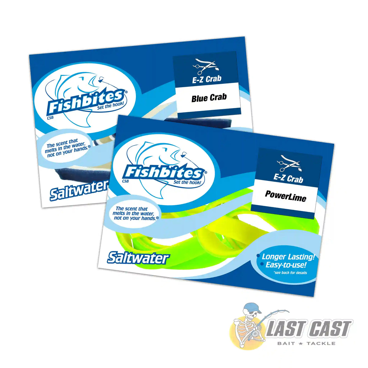 FISHBITES EZ CRAB LONGER LASTING ARTIFICIAL BAIT 2PCK — Last Cast Bait and Tackle