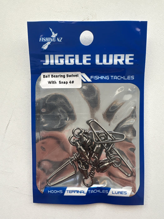 JIGGLE LURE - BALL BEARING SWIVEL WITH COASTLOCK SNAP