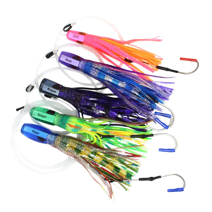 Fatboy Lures Tuna Fishing Pre-Rigged 5 Pack All Lures