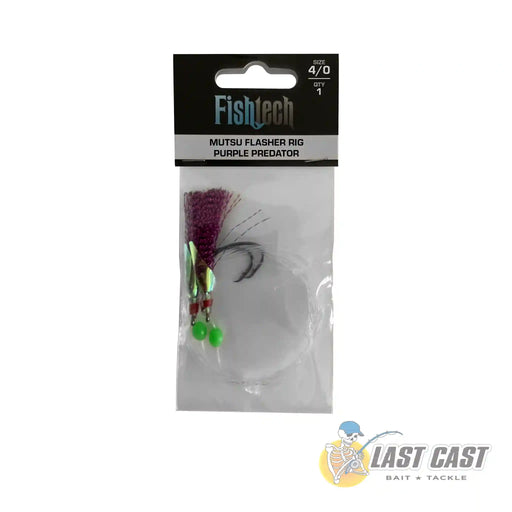 Fishtech Mutsu Flasher Rig Purple Predator 4/0