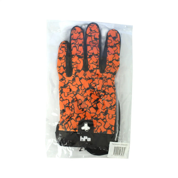 HPA Tackmax Fishing Gloves Orange in Packaging