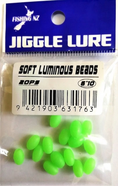 Jiggle Lure - Soft Green Lumo Beads