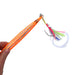 JC Jigs Electric Koheru Rattle Jigs 300g Orange Held in Hand