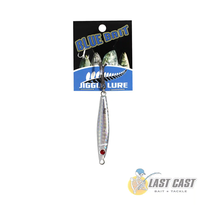 Jiggle Lure Blue Bait Kahawai Jig Spinner Lure Silver 20g