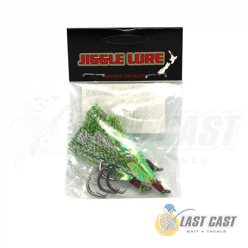 Jiggle Lure Flasher Hooks Green 4/0 in Packaging
