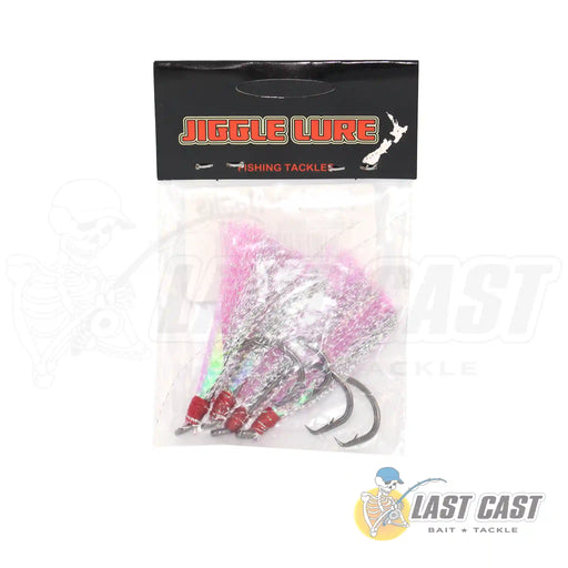 Jiggle Lure Flasher Hooks Pink 4/0 in Packaging