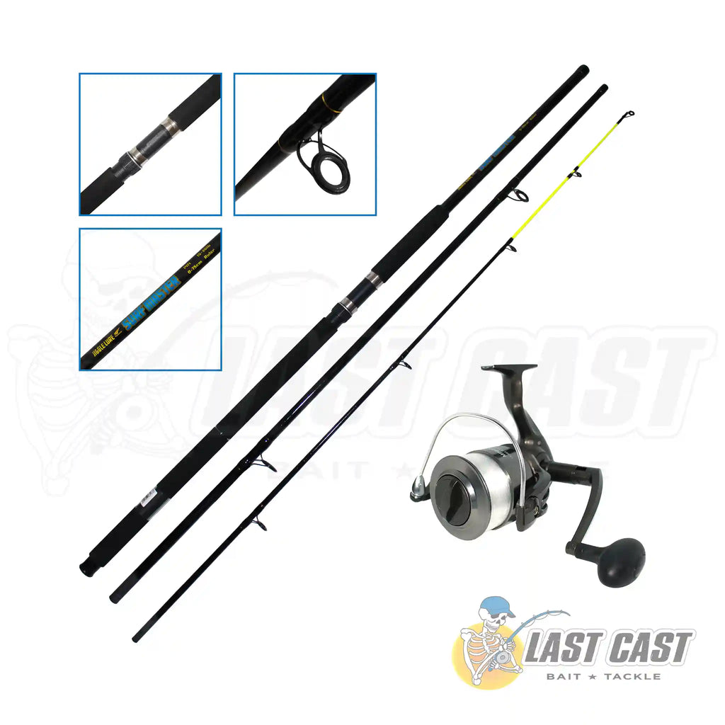 JIGGLE LURE SURF MASTER ROD COMBO 14FT 3 PIECE 15 30LB WITH 75CM
