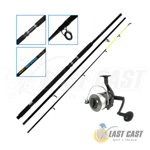 Jiggle Lure Surf Master Rod Combo 14Ft 3 Piece 15-30Lb With 75Cm Ruler 8000 Mg Spin Reel Rod Template