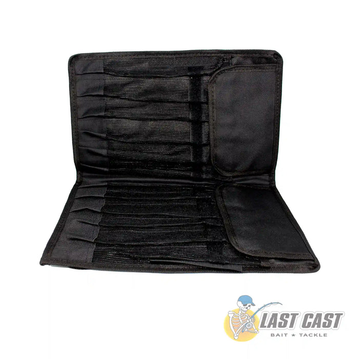 Jiggle Lure Jig Bag With 12 Pockets Open Horizontal