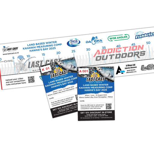 Land Based Winter Kahawai Measuring Comp Hawke's Bay 2025 Entry Ticket with Measuring Mat