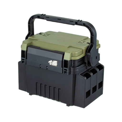 Meiho Black and Green Sturdy Tackle Box Versus VS-7055N with Handle