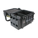 Meiho Black and Green Tackle Box Versus VS-7055N with open lid