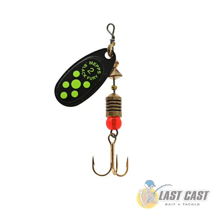 Mepps Black Fury Trebble Spinner Lure 2 Chartreuse Green