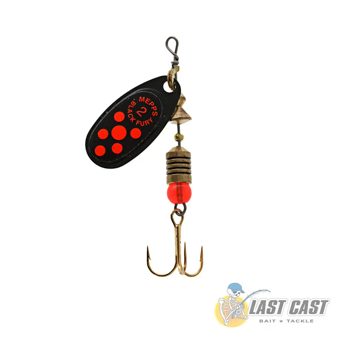 MEPPS - BLACK FURY TREBLE SPINNER LURE — Last Cast Bait and Tackle