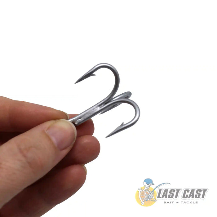 Mustad Trebble Hooks Single Hook held in Hand