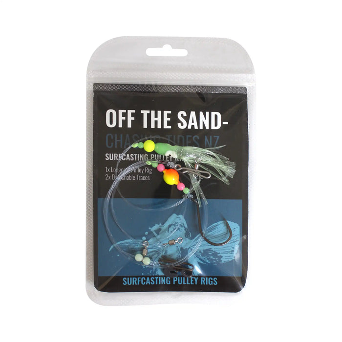 OTS Chasing Tides Surfcasting Pulley Rigs Lumo Squid and Bead in Packaging