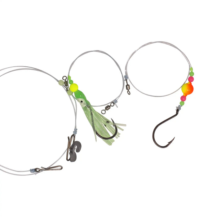 OTS Chasing Tides Surfcasting Pulley Rigs Lumo Squid and Bead