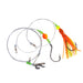 OTS Chasing Tides Surfcasting Pulley Rigs Orange Squid and Bead