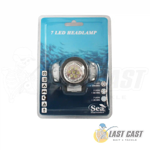 Sea Harvester 7 LED Headlight Front in Packaging