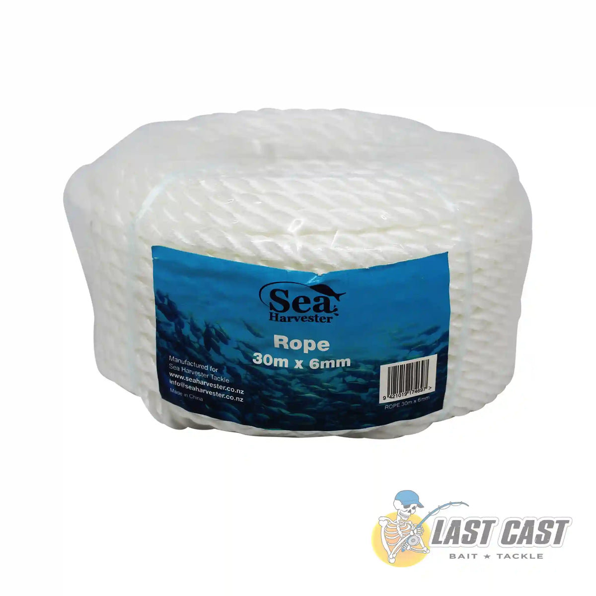 SEA HARVESTER - ROPE COIL 30M X 6MM — Last Cast Bait and Tackle