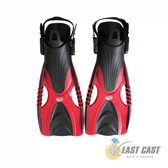 Sea Harvester Snorkel Fin F88 Open Heel Front Red
