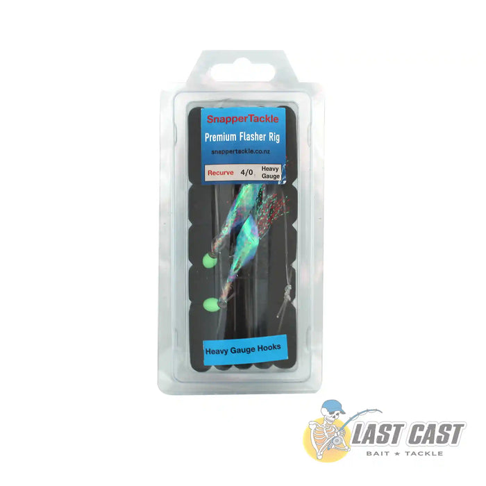 Snapper Tackle 2 Hook Premium Flasher Rig Size 4/0 Blue