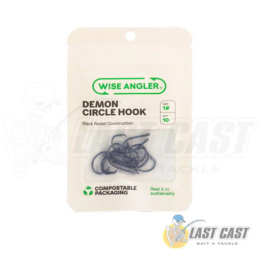 Wise Angler Demon Circle Hook in Packaging Size 1
