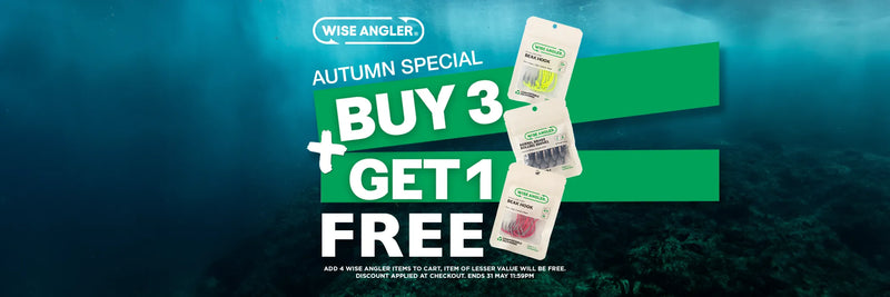 Buy 3 Wise Angler Products, Get 1 Free