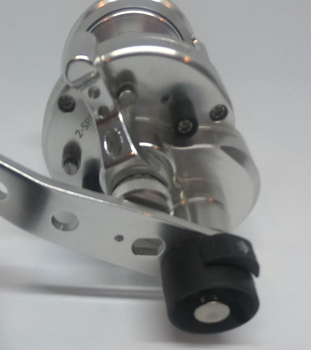 FLADEN - JIGGING REEL MAXXIMUS 2 SPEED SILVER