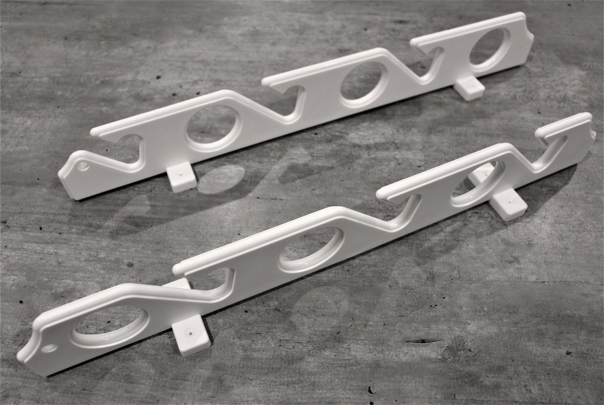 LAST CAST CEILING OR WALL MOUNT 6 ROD HOLDER RACK WHITE — Last Cast