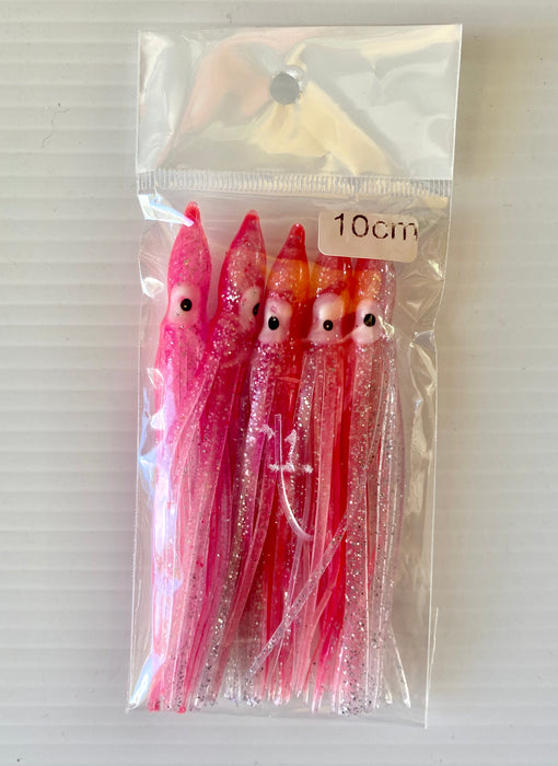 SNAPPER TACKLE - SQUID SKIRTS 10cm 5pk